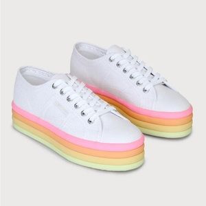 2790 CANDY SNEAKER IN HOT PINK MULTI Superga